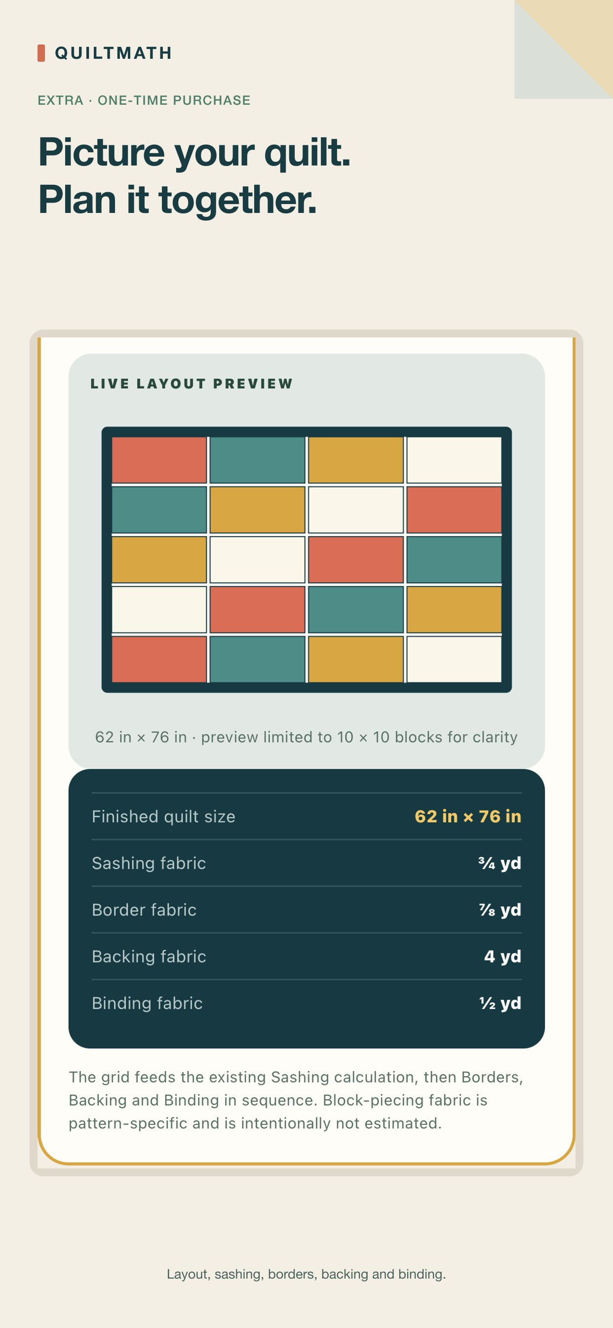 QuiltMath Extra Layout Designer